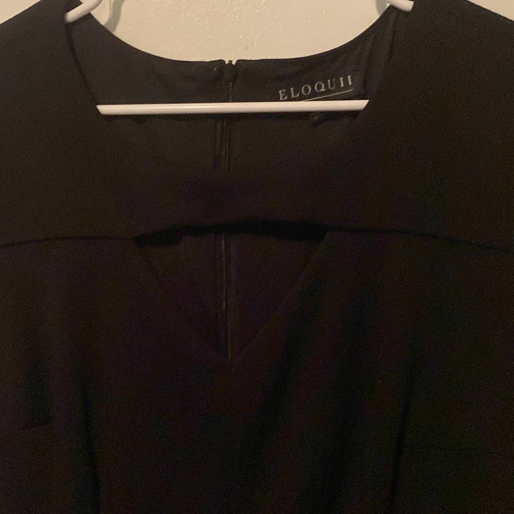 Eloquii fit and flare little black dress 14 - Picture 2 of 3